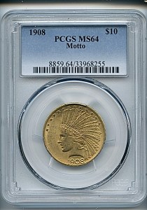 Princess Eagle, $10, 1908 - , 8859, Obverse