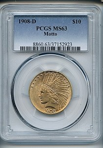 Princess Eagle, $10, 1908 - D, 8860, Obverse