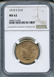 Princess Eagle, $10, 1910 - S, 8867, Obverse