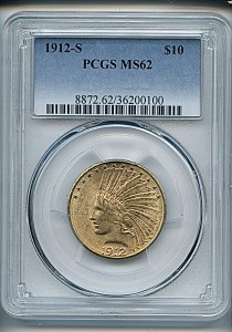 Princess Eagle, $10, 1912 - S, 8872, Obverse