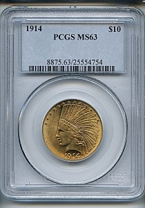 Princess Eagle, $10, 1914 - , 8875, Obverse