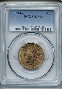 Princess Eagle, $10, 1914 - S, 8877, Obverse