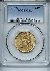 Princess Eagle, $10, 1916 - S, 8880, Obverse