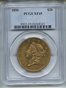 Liberty Double Eagle, $20, 1850 - , 8902, Obverse