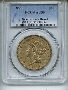 Liberty Double Eagle, $20, 1855 - , 8914, Obverse