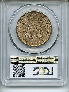 Liberty Double Eagle, $20, 1863 - S, 8940, Reverse