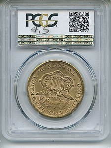 Liberty Double Eagle, $20, 1864 - S, 8942, Reverse