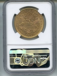 Liberty Double Eagle, $20, 1867 - S, 8952, Reverse