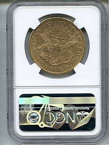 Liberty Double Eagle, $20, 1870 - S, 8959, Reverse