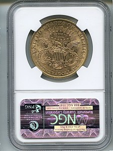 Liberty Double Eagle, $20, 1878 - , 8985, Reverse