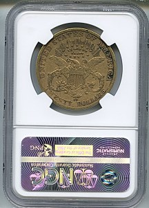 Liberty Double Eagle, $20, 1883 - CC, 8999, Reverse