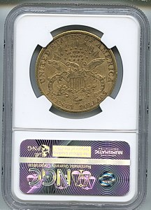 Liberty Double Eagle, $20, 1883 - CC, 8999, Reverse