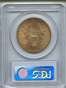 Liberty Double Eagle, $20, 1883 - S, 9000, Reverse