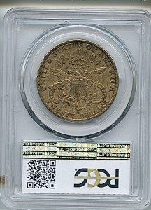Liberty Double Eagle, $20, 1890 - CC, 9014, Reverse