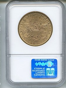 Liberty Double Eagle, $20, 1891 - S, 9018, Reverse