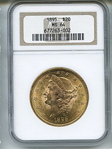 Liberty Double Eagle, $20, 1895 - , 9027, Obverse