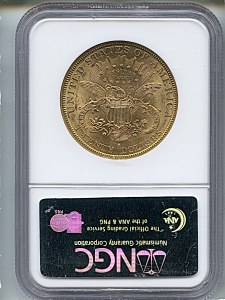 Liberty Double Eagle, $20, 1896 - S, 9030, Reverse