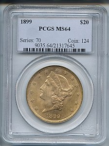 Liberty Double Eagle, $20, 1899 - , 9035, Obverse
