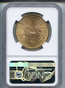 Liberty Double Eagle, $20, 1899 - , 9035, Reverse