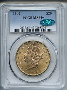 Liberty Double Eagle, $20, 1900 - , 9037, Obverse