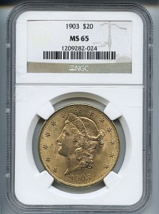Liberty Double Eagle, $20, 1903 - , 9043, Obverse