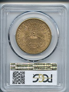 Liberty Double Eagle, $20, 1906 - S, 9051, Reverse
