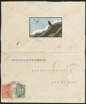Colombia, 1920, 10c "SCADTA"Condor on Cliff, Without Surcharge (C8 var)Realized $64,900 in 2017