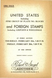 Sale No. 135 — Siegel Auction Galleries