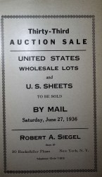 Sale No. 33 — Siegel Auction Galleries