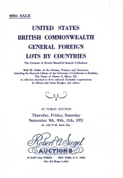 Sale No. 400 — Siegel Auction Galleries