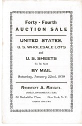 Sale No. 44 — Siegel Auction Galleries