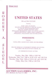 Sale No. 562 — Siegel Auction Galleries