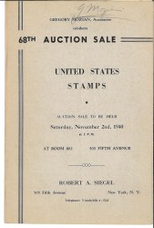 Sale No. 68 — Siegel Auction Galleries