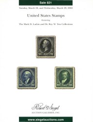 Sale No. 821 — Siegel Auction Galleries