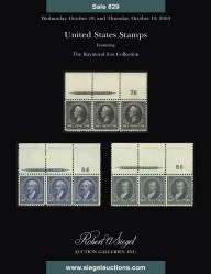 Sale No. 829 — Siegel Auction Galleries