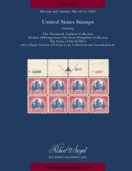 Sale No. 847 — Siegel Auction Galleries