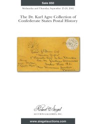 Sale No. 850 — Siegel Auction Galleries