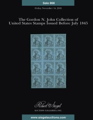 Sale No. 868 — Siegel Auction Galleries