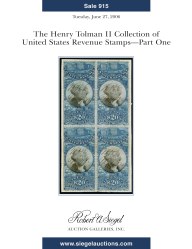 Sale No. 915 — Siegel Auction Galleries