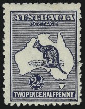 Australia 2-1/2p IndigoMissing "1" in FractionRealized $48,875